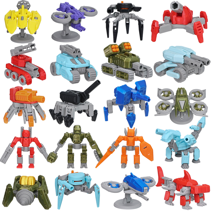 Drone 3D Modeling - 3D-geprinte mini oorlogsmachine mecha drone tank