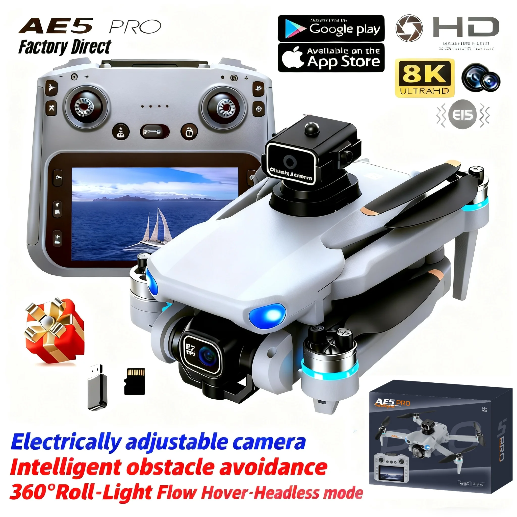 Drone Video Production - AE5 Pro Drone 8K HD 4,5